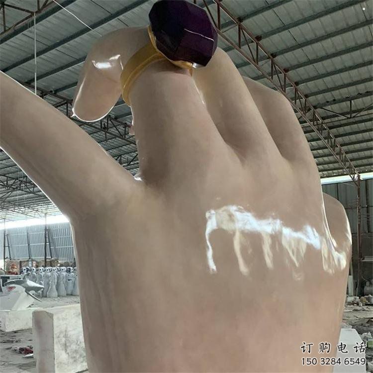 手指雕塑制作，市標(biāo)雕塑，玻璃鋼手指雕塑廠家常用
