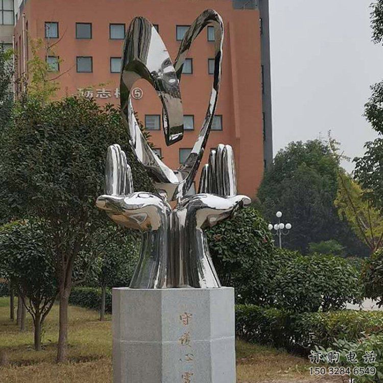 雙手雕塑選用，酒店擺件，不銹鋼雙手雕塑工廠精選