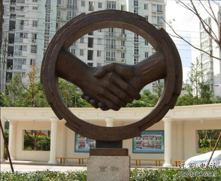 噴漆握手雕塑 噴漆握手雕塑