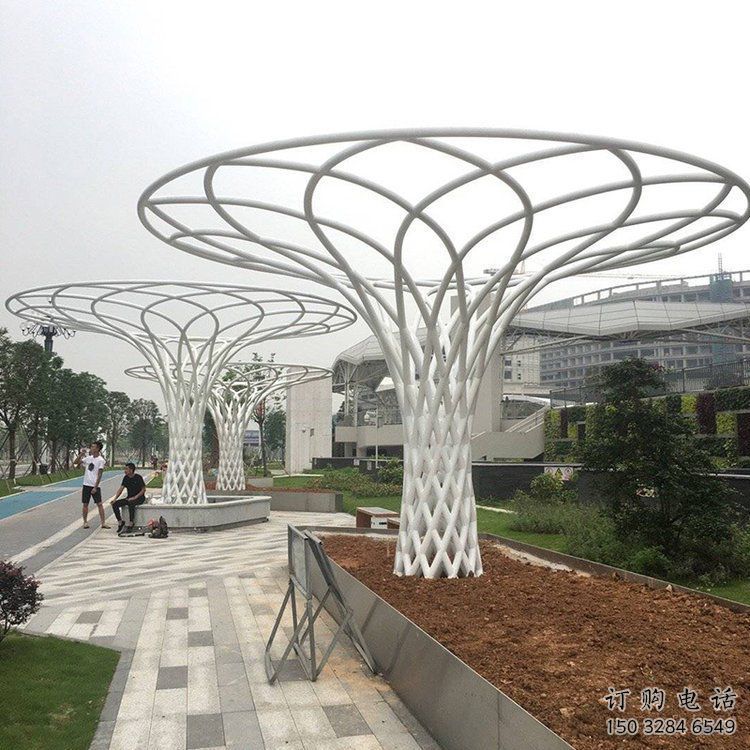 遮陽樹雕塑生產(chǎn)，中式工藝，鏤空遮陽樹雕塑精品