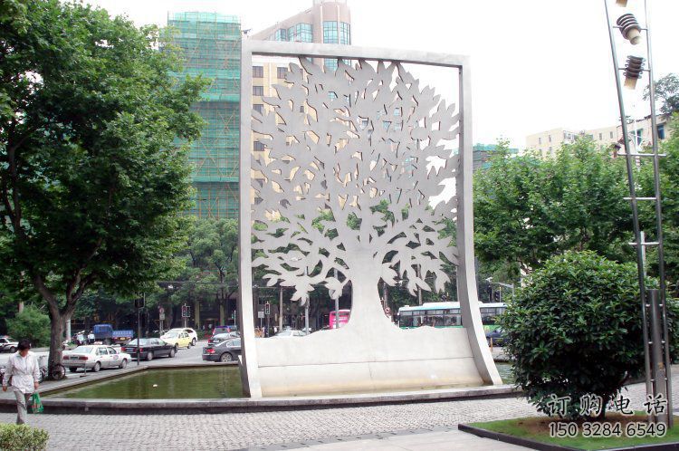 鏤空樹雕塑常用，景觀概念，鏤空剪紙樹雕塑生產(chǎn)廠家