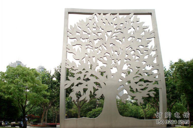 鏤空樹(shù)雕塑優(yōu)選，城市裝飾，鏤空剪紙樹(shù)雕塑廠(chǎng)