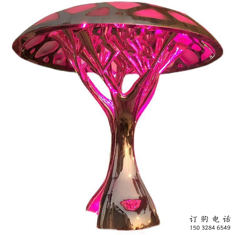 燈光樹雕塑通用，街頭雕塑，創(chuàng)意燈光蘑菇樹雕塑標(biāo)準(zhǔn)