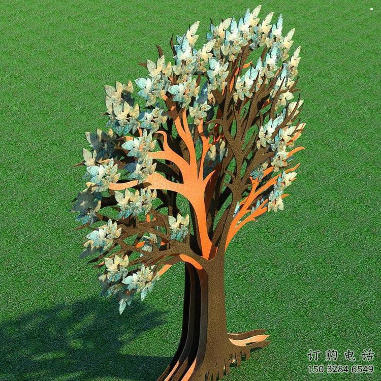 傘樹雕塑供給，景區(qū)雕塑，抽象鏤空傘樹雕塑優(yōu)選