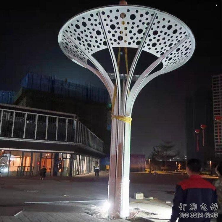 傘樹雕塑定價，景觀雕塑，園林鏤空傘樹雕塑廠家