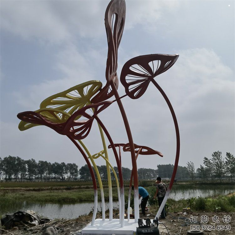 芭蕉葉雕塑常用，景觀概念，不銹鋼芭蕉葉雕塑生產(chǎn)
