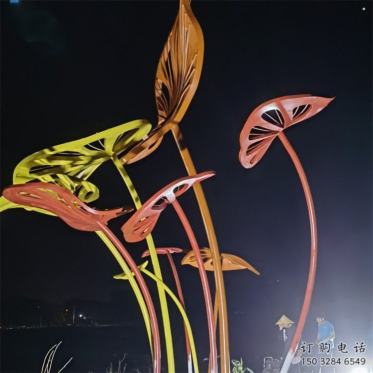 芭蕉葉雕塑精選，歐式風(fēng)格，不銹鋼芭蕉葉雕塑指用