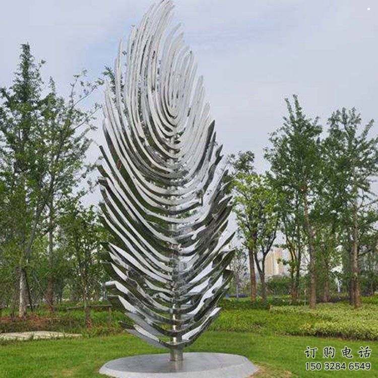 樹葉雕塑標準，景觀雕塑，不銹鋼鏡面樹葉雕塑提供