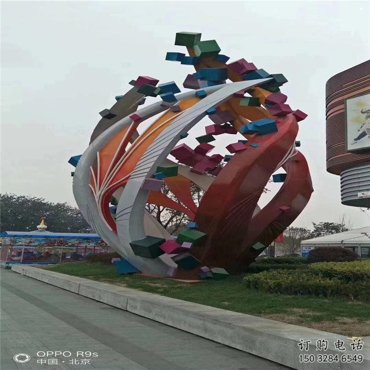 樹(shù)葉雕塑精選，市標(biāo)雕塑，金屬烤漆樹(shù)葉雕塑廠家