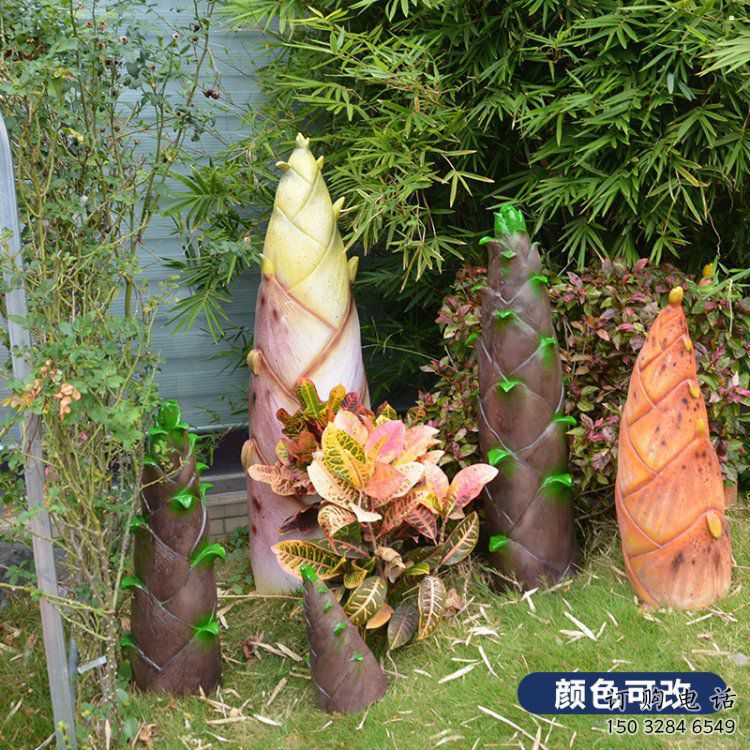 竹筍雕塑供需，小區(qū)雕塑，不銹鋼竹筍雕塑制造廠家