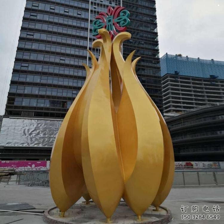 竹筍雕塑生產(chǎn)商，室外雕塑，不銹鋼竹筍雕塑廠家精品