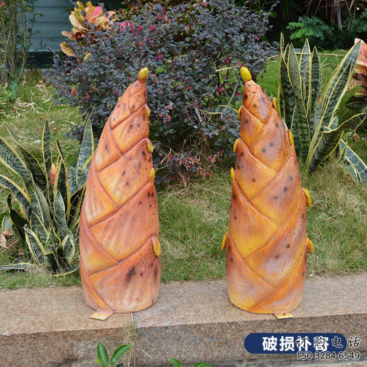 竹筍雕塑指用，多彩藝術(shù)，不銹鋼竹筍雕塑廠家供給