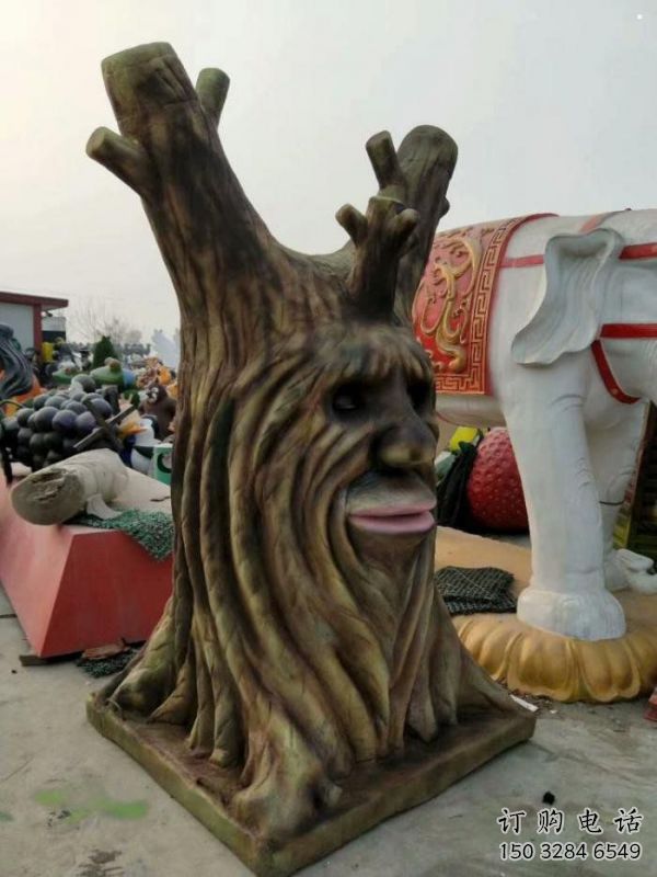仿真樹雕塑優(yōu)選，小區(qū)擺件，玻璃鋼仿真樹雕塑生產(chǎn)商