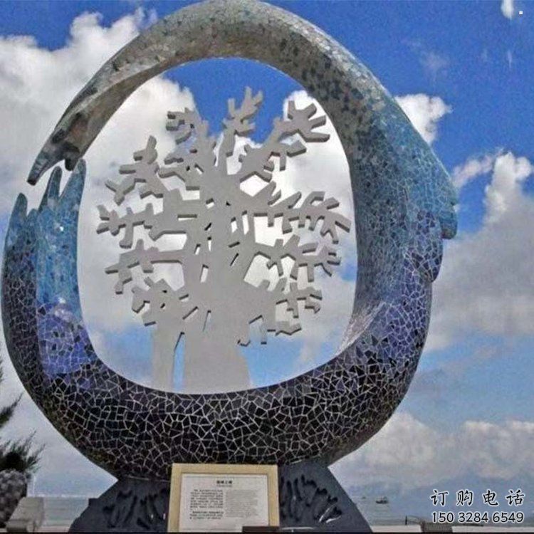 公園雪花雕塑 公園雪花雕塑