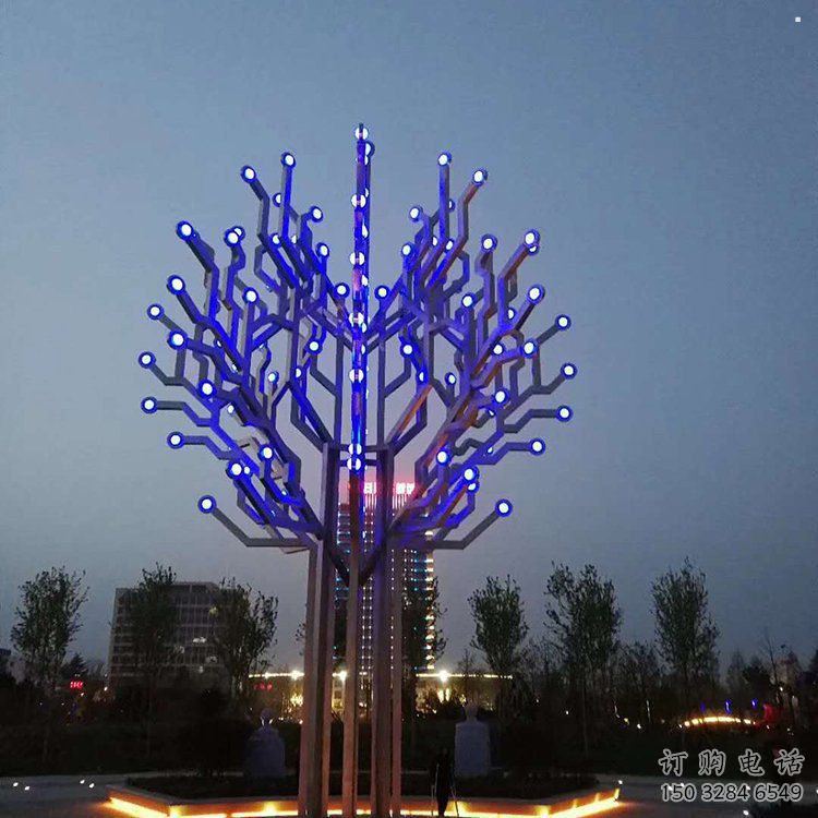 發(fā)財(cái)樹雕塑精選，歐式風(fēng)格，不銹鋼發(fā)財(cái)樹雕塑選定