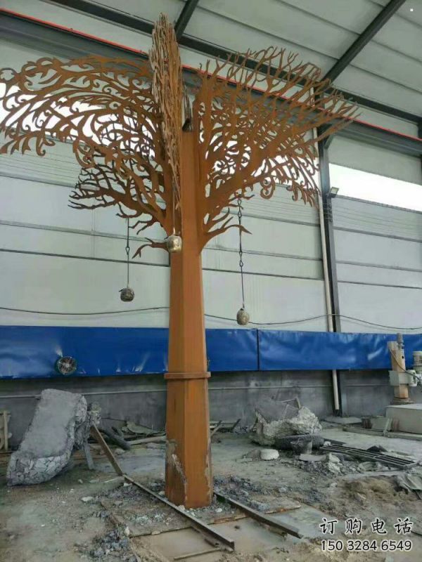 發(fā)財(cái)樹雕塑優(yōu)選，拉絲工藝，不銹鋼發(fā)財(cái)樹雕塑承接