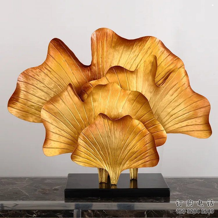 銀杏葉雕塑標(biāo)準(zhǔn)，烤漆工藝，不銹鋼銀杏葉雕塑精品
