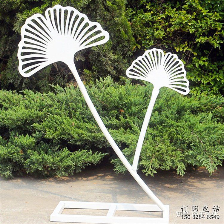 銀杏葉雕塑生產(chǎn)，街頭雕塑，不銹鋼銀杏葉雕塑供需