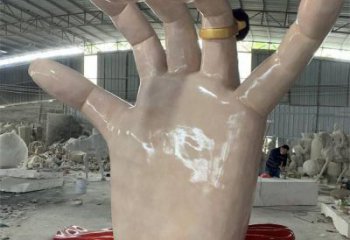 手指雕塑觀賞型，景區(qū)雕塑，不銹鋼手指雕塑廠家指用