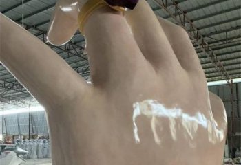 手指雕塑制作，市標(biāo)雕塑，玻璃鋼手指雕塑廠家常用