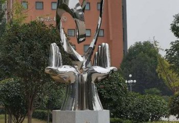 雙手雕塑選用，酒店擺件，不銹鋼雙手雕塑工廠精選