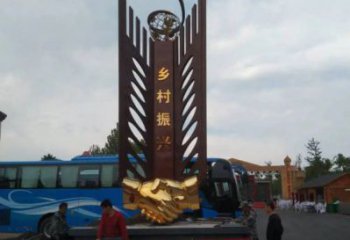 握手雕塑訂做，地標(biāo)建筑，不銹鋼握手雕塑廠家提供