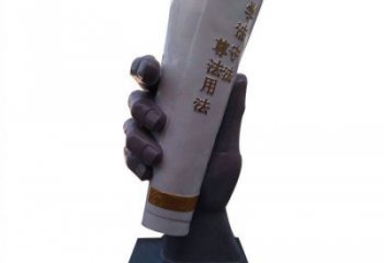 大型手卷雕塑公司，花園小品，玻璃鋼手卷雕塑提供