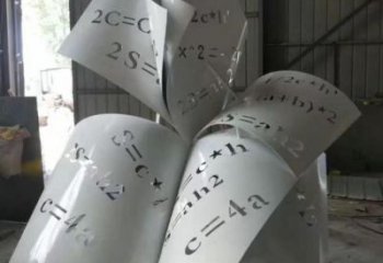 農(nóng)村書籍雕塑，鏤空景觀雕塑，抽象效果