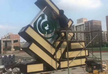小區(qū)書籍雕塑，拉絲景觀雕塑，抽象效果