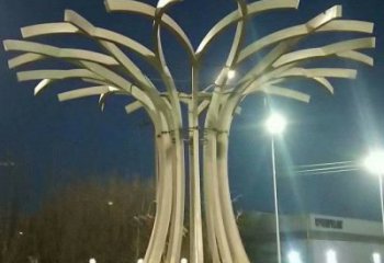 遮陽樹雕塑通用，城市雕塑，不銹鋼遮陽樹雕塑指用