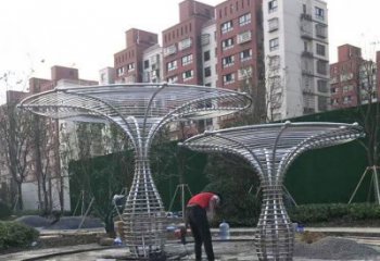 遮陽樹雕塑制作，城市裝飾，鏤空遮陽樹雕塑廠
