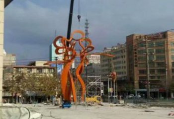 金屬鏤空樹雕塑制造商，鋼管組合，烤漆樹雕塑優(yōu)選