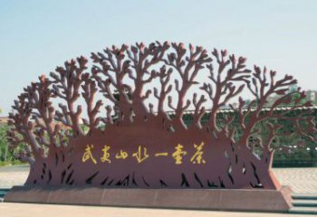 鏤空樹雕塑訂做，城市雕塑，鏤空剪紙樹雕塑精品
