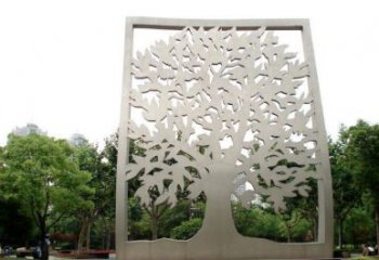 鏤空樹雕塑優(yōu)選，城市裝飾，鏤空剪紙樹雕塑廠
