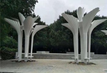 傘樹雕塑精選，街道標(biāo)識(shí)，景觀鏤空傘樹雕塑指用