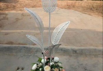 芭蕉葉雕塑供求，美陳雕塑，不銹鋼芭蕉葉雕塑制造