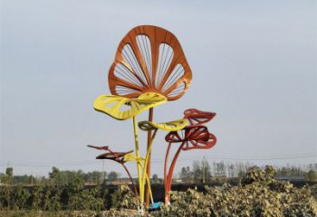 芭蕉葉雕塑制造商，小區(qū)擺件，不銹鋼芭蕉葉雕塑提供