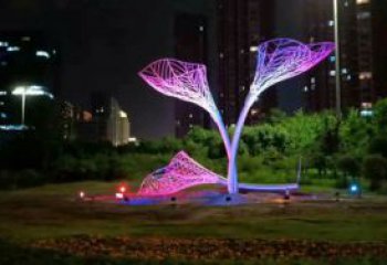 燈光樹葉雕塑廠，公園小品，燈光樹葉雕塑生產(chǎn)商