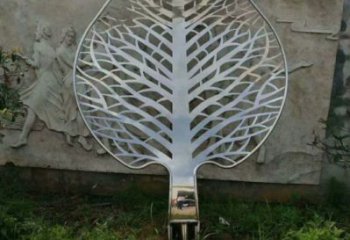 鏤空樹葉雕塑供需，多彩藝術(shù)，鏡面鏤空樹葉雕塑制造商