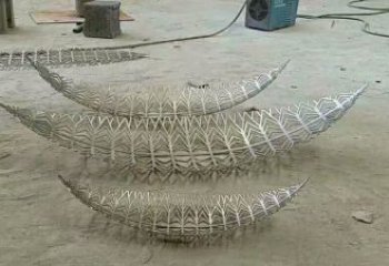 鏤空樹葉雕塑生產(chǎn)，戶外擺放，鏡面鏤空樹葉雕塑精選