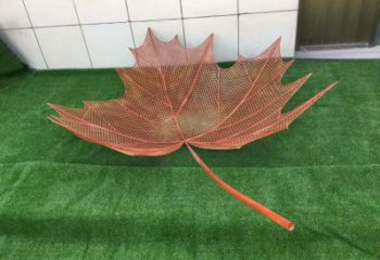 鏤空樹葉雕塑，景區(qū)雕塑，鐵藝樹葉雕塑廠家指用