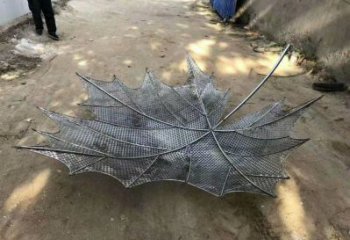 鏤空樹葉雕塑生產(chǎn)商，城市雕塑，鐵藝樹葉雕塑制造廠家