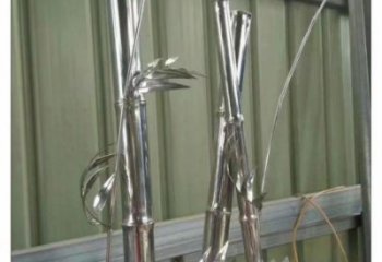 竹葉雕塑訂做，歐式風格，不銹鋼竹葉雕塑選定