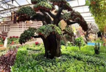 仿真樹(shù)雕塑選定，植物雕塑，玻璃鋼仿真樹(shù)雕塑常用