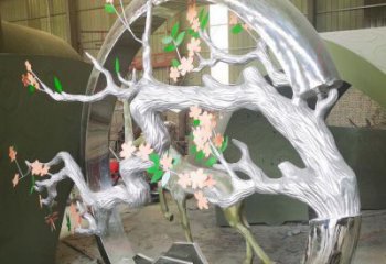 梅花樹雕塑提供，街頭雕塑，不銹鋼梅花樹雕塑優(yōu)價(jià)