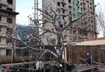 楓樹雕塑精選，室外雕塑，不銹鋼楓樹雕塑預(yù)定