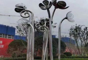 四葉草雕塑標(biāo)準(zhǔn)，陸地擺件，不銹鋼四葉草雕塑定制