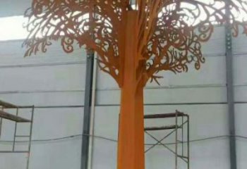 發(fā)財(cái)樹雕塑制作，景區(qū)案例，不銹鋼發(fā)財(cái)樹雕塑廠家