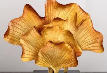 銀杏葉雕塑標(biāo)準(zhǔn)，烤漆工藝，不銹鋼銀杏葉雕塑精品