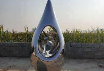 淚滴雕塑供需，彩鋼制作，大型不銹鋼淚滴雕塑公司
